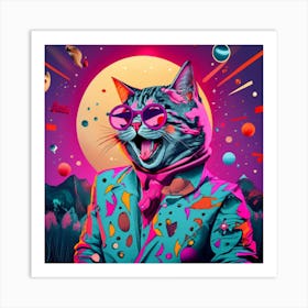 Cat In Space 1 Art Print