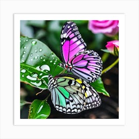 Butterfly In The Garden Art Print