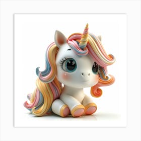 Unicorn Figurine 99 Art Print