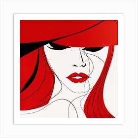 Red Hat Art Print