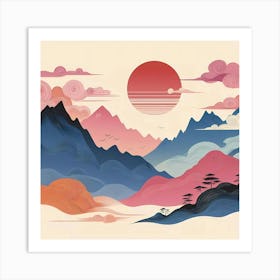 Asian Landscape 29 Art Print