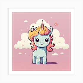 Cute Unicorn 432 Art Print