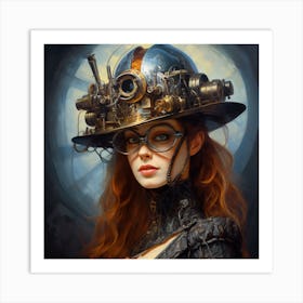 Steampunk Girl 33 Art Print