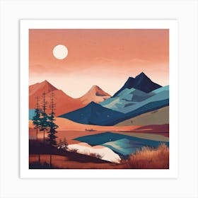 Landscape Canvas Print Art Print