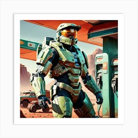 Halo Refuel Art Print