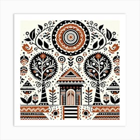 House In The Forest Art Print