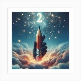 Pencil In The Sky Art Print