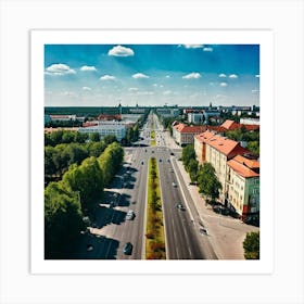 Soviet Union Contemporary Capital Baltic Suburbia Commute Community Municipality Asphalt Ka (1) Art Print