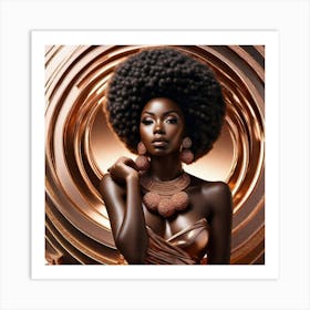 Beautiful African Woman Art Print