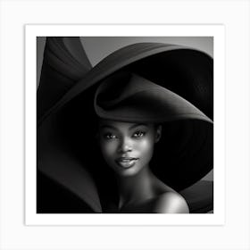 Portrait Of African American Woman 2 Art Print