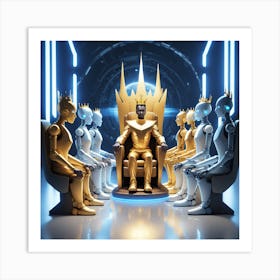 Throne Of Robots Art Print