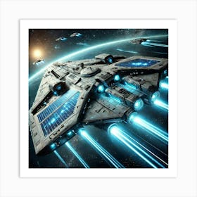 Solaris Frigate Converted Art Print