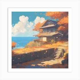 Autumn House Art Print