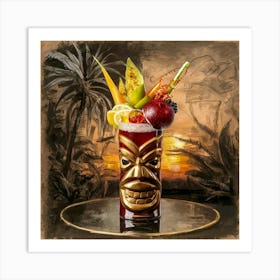 Tiki Cocktail Art Print