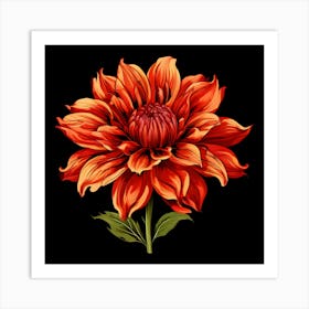 Dahlia 13 Art Print