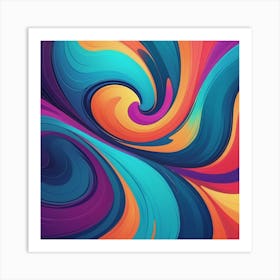 Abstract Swirls 3 Art Print