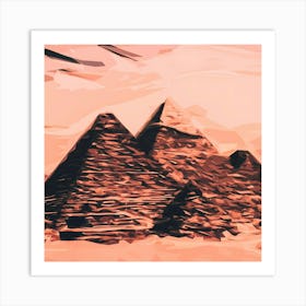 Pyramids Egypt Nature Monumental Architecture Art Print