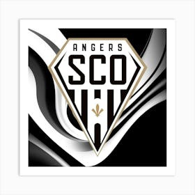 Angers SCO Logo Wall Arts 2 Art Print