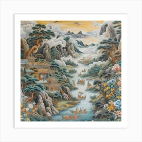 Chinese Landscape Painting Art Print