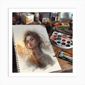 Portrait Of A Woman Art Print