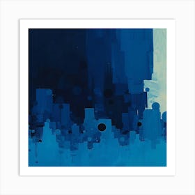 Abstract City Skyline Art Print