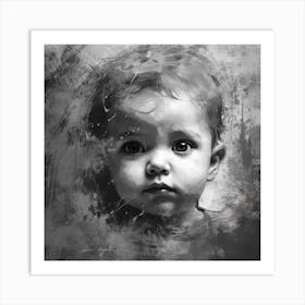 Portrait Of A Baby Art Print