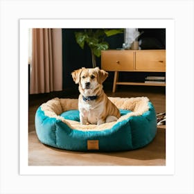 A Photo Of A Dog Bed 4 Art Print