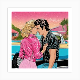 Elvis And Elvis Art Print