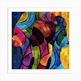 Three African Women 43 Art Print