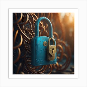 Lock And Key Art Print