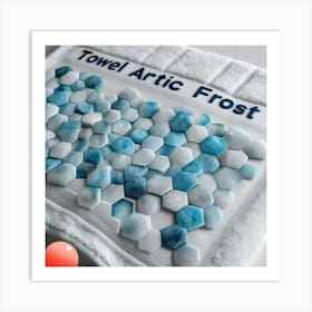 Towel design Arctic frost Art Print