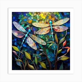 Dragonflies 40 Art Print