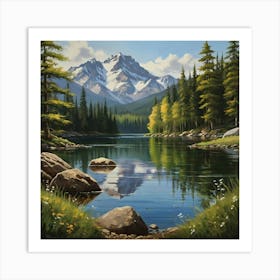 Mountain Lake 26 Art Print