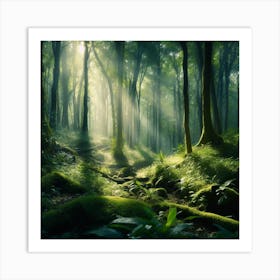 Mossy Forest Art Print