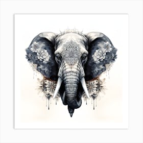 Elephant Series Artjuice By Csaba Fikker 009 1 Art Print