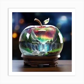 Apple In A Glass Art Print