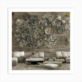 Modern Living Room Wall Art Art Print