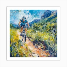 Mountain Biker Art Print