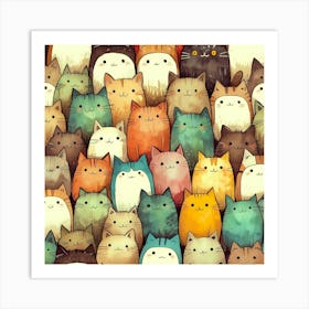 Purr-fectly Pawsome Parade Art Print