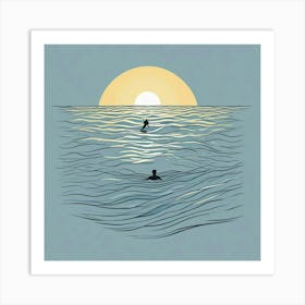 Swimming Art Print (21) Art Print