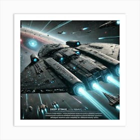 Void Reaver Corvette Deep Strike Art Print