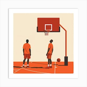 Basketball Players Art Print