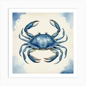 Blue Crab art print 1 Art Print