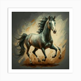 Horse Painting Art Print