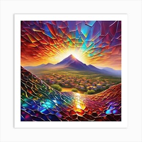 Stained Glass Painting Art Print