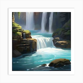 Waterfall 2 Art Print