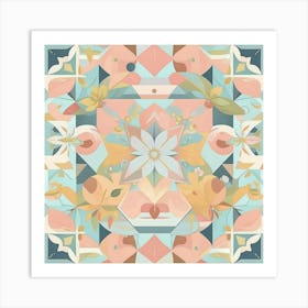 Abstract Floral Pattern Art Print