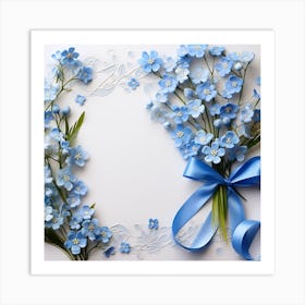 Forget Me Not Flowers 3 Art Print