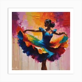 Latin Dancer Art Print