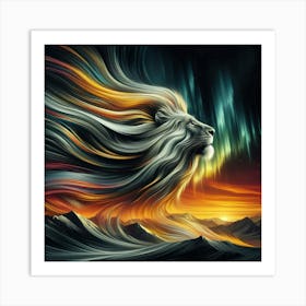 Lion In The Sky Art Print